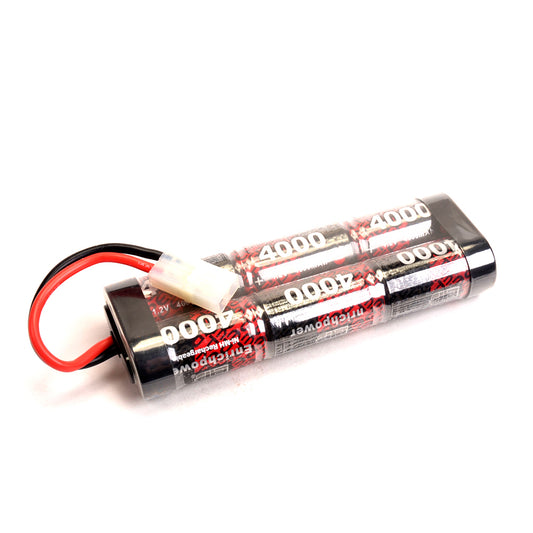 ENRICH RC BATTERY POWER 6 CELL STICK PACK - 4000MAH - 7.2V NIMH W/TAMIYA PLUG - FITS TT01E + OTHERS