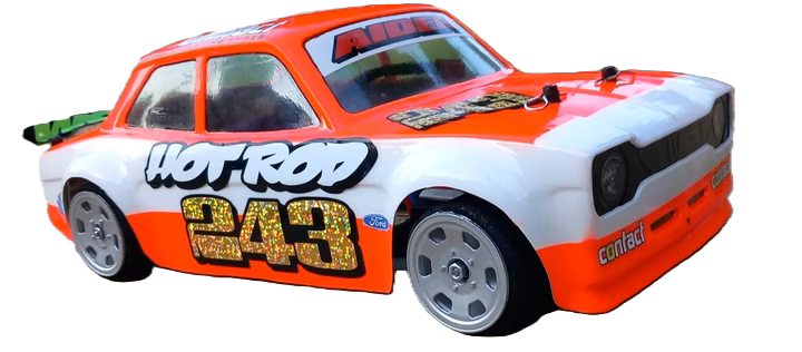 GT12 Supastox Body - ESCORT MK1 - Clear Lexan - Fits 1/12 Car 205mm Wheelbase / 160mm Wide