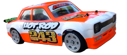 GT12 Supastox Body - ESCORT MK1 - Clear Lexan - Fits 1/12 Car 205mm Wheelbase / 160mm Wide