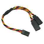 ETRONIX - 15CM 22AWG JR TWISTED Y LEAD EXTENSION WIRE - Servo Y Lead (Splitter) Use to add extra feed to fan, transponders or servos - ET0752