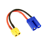 ETRONIX - FEMALE (Charger/ESC) XT60 TO MALE EC5 PLUG (Battery) CONNECTOR ADAPTOR Charging Lead - ET0842EC5
