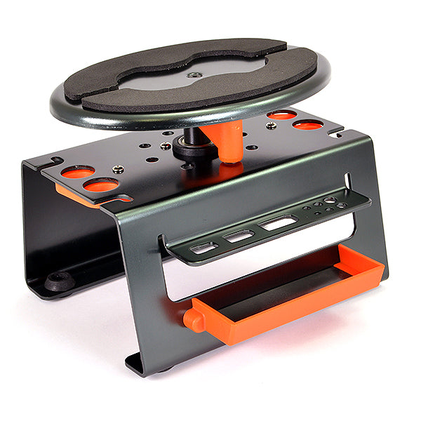 FASTRAX - DELUXE ALLOY LOCKING ROTATING MAINTENANCE SHOCK CAR STAND - GREY