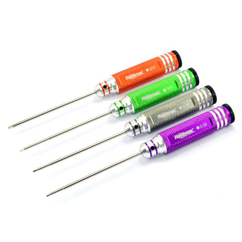 Fastrax - HARDENED IMPERIAL HEX DRIVER SET (4) Four metric sizes - 0.050, 1/16, 5/64, 3/32 - Fast613