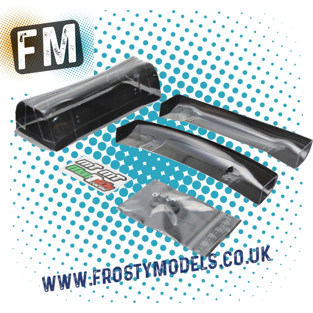 MONTECH - 1/10 RC TOURING CAR COMBO CLEAR WING SET - 0.75MM - MI8, MI9 - MT024009