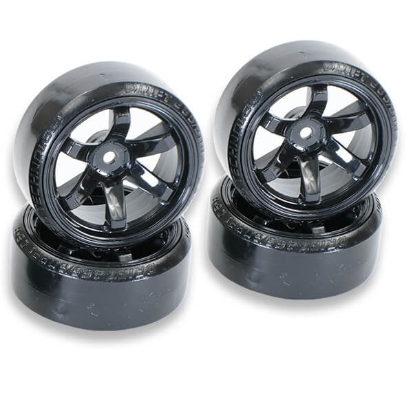 FTX - 1/10 (12mm Hex) BANZAI DRIFT TYRE & WHEELS (4pcs) - FTX6599