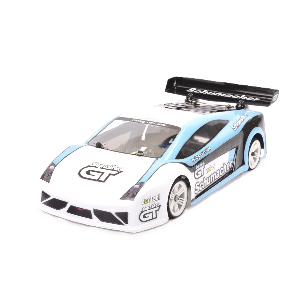 SUPASTOX GT12 1/12 SCALE (FITS ATOM) (CLEAR LEXAN) Lambo Body Shell - G906 (200mm wheelbase / 164mm wide)