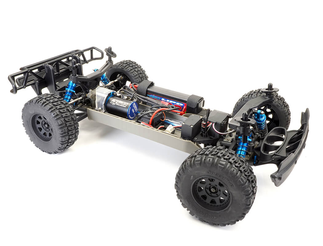 FTX - APACHE 1/10 BRUSHLESS TROPHY (SHORT COURSE) RC 4WD TRUCK RTR W/LIPO & BALANCE CHARGER - BLUE - FTX5498B