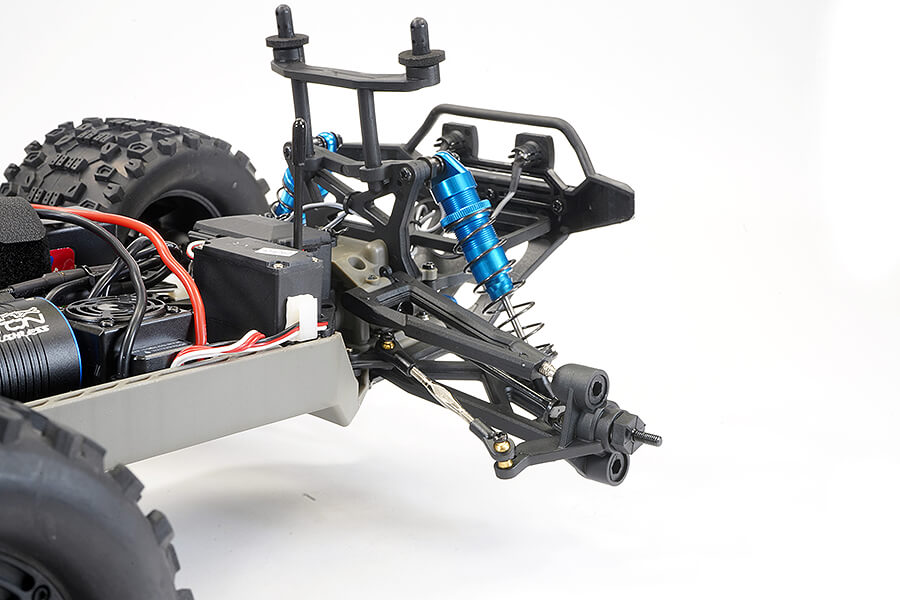 FTX - RAMRAIDER RC 1/10 BRUSHLESS + 3S LIPO Ready To Run MONSTER TRUCK RTR - GREEN/BLUE - FTX5497GB (working lights)