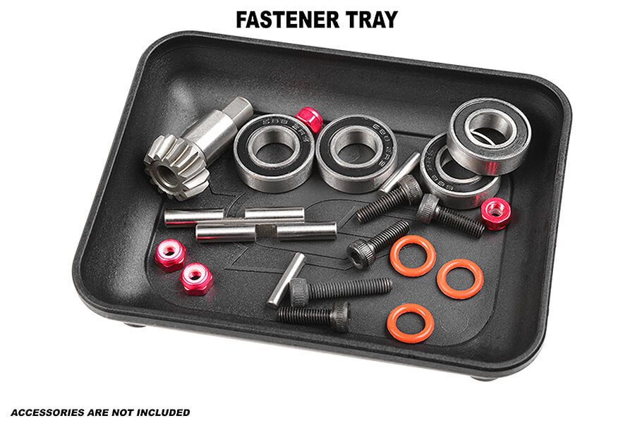 CORALLY 16PC CAR TOOL SET INC BAG - DRIVERS, PINION CADDY, BALL WRENCH, DIFF/SHOCK HOLDER, SHOCK PLIER