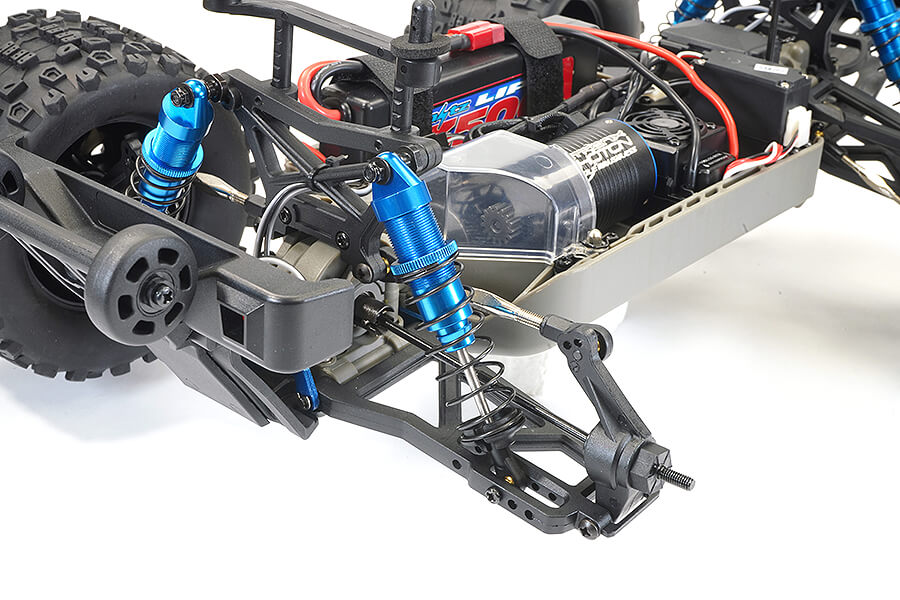 FTX - RAMRAIDER RC 1/10 BRUSHLESS + 3S LIPO Ready To Run MONSTER TRUCK RTR - GREEN/BLUE - FTX5497GB (working lights)