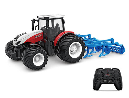 KORODY - RC 1:24 TRACTOR WITH ROTARY PLOUGH W/LED LIGHTS - K-6639K