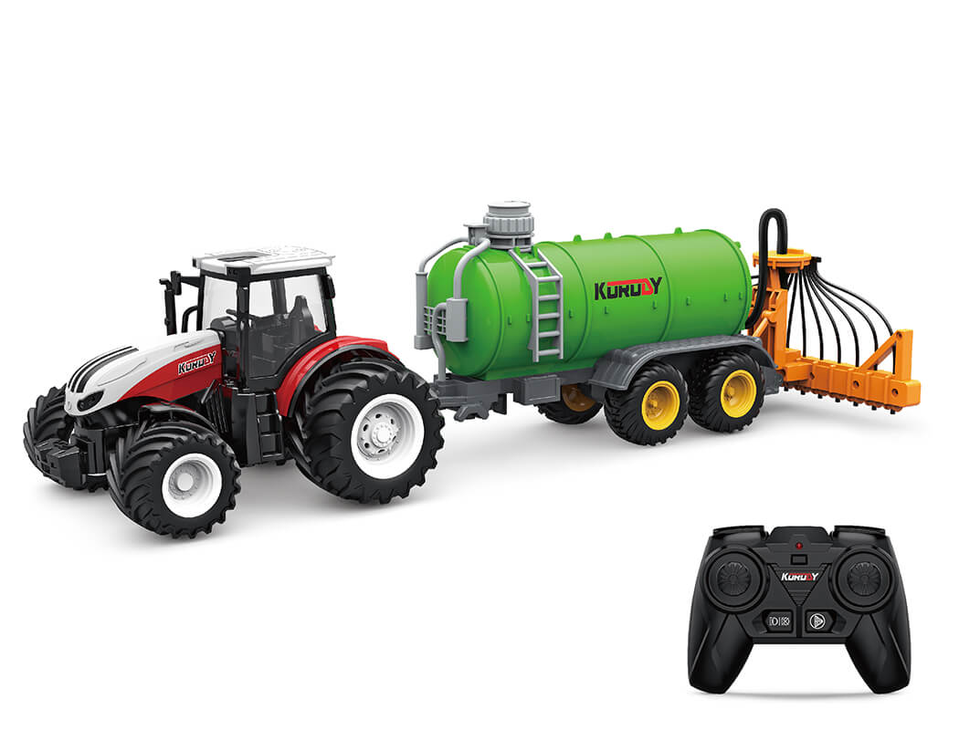 KORODY - RC 1:24 TRACTOR WITH ROTARY LIQUID FERTILIZER SPRAYER W/LED LIGHTS - K-6642K
