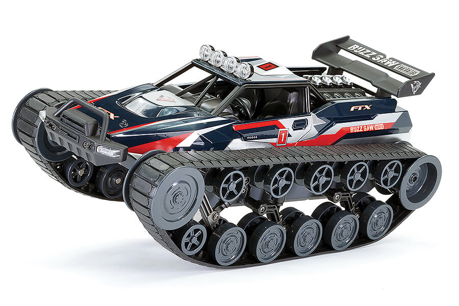 FTX - BUZZSAW XTREME 1/12 ATV TANK w/Exhaust - Blue- RTR - RADIO/BATTERY/CHARGER INCLUDED - FTX0602BL
