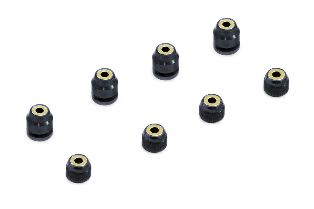 FASTRAX - RC CAR MAGNETIC BODY POST MARKERS - BLACK - (4PCS & CASE) FAST207MBK