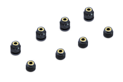 FASTRAX - RC CAR MAGNETIC BODY POST MARKERS - BLACK - (4PCS & CASE) FAST207MBK