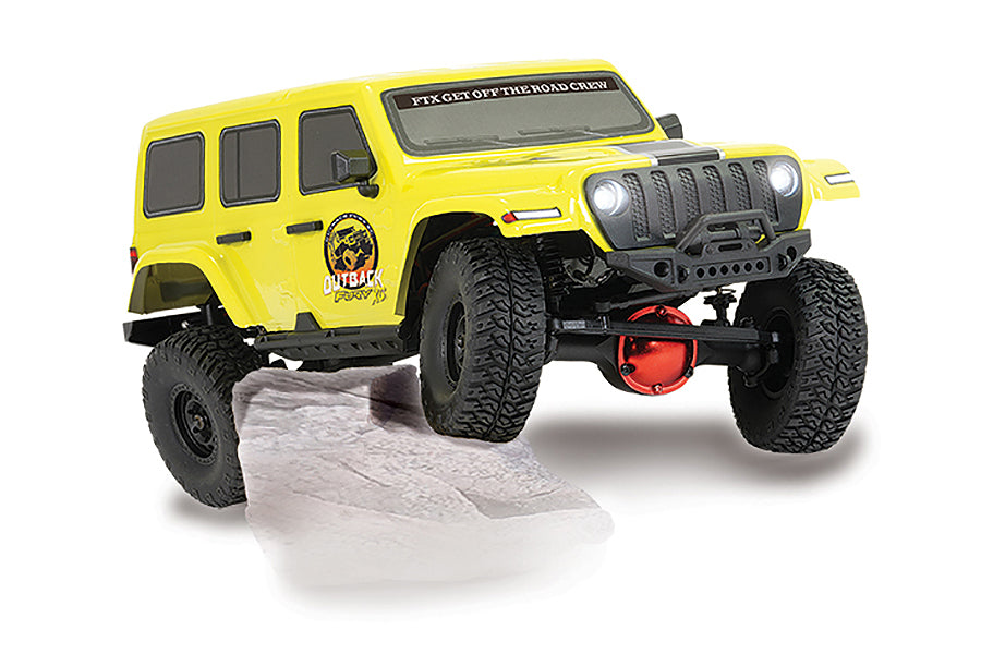 FTX - OUTBACK FURY XC RC RTR 1:16 TRAIL CRAWLER - YELLOW - FTX5592Y (working lights)