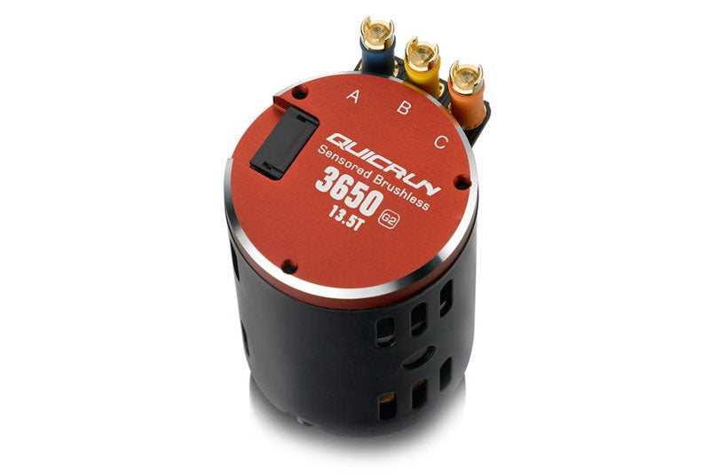 HOBBYWING - QUICRUN - 3650 - G2 - Motor - 13.5T Brushless Motor - Sensored (Suitable for 1/10 Cars)