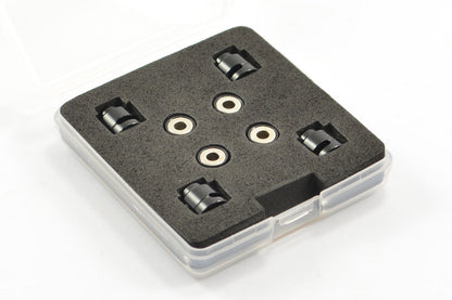 FASTRAX - RC CAR MAGNETIC BODY POST MARKERS - BLACK - (4PCS & CASE) FAST207MBK