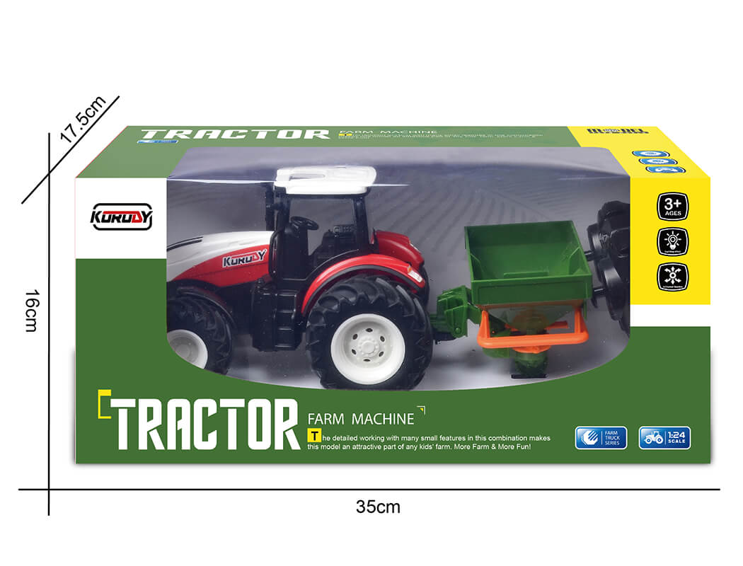 KORODY - RC 1:24 TTRACTOR WITH FERTILIZER TRUCK W/LED LIGHTS - K-6635K