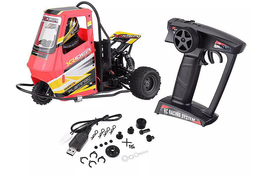 X-RIDER - FLAMINGO 1/8 RADIO CONTROLLED RC TRICYCLE RTR - RED - XR-83001-01
