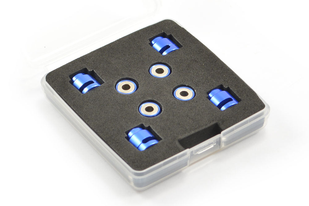 FASTRAX - RC CAR MAGNETIC BODY POST MARKERS - BLUE - (4PCS & CASE) FAST207MBL