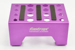 FASTRAX PURPLE 1/10 RC CAR ALLOY METAL PIT STAND/SHOCK JIG/MAGNETIC - FAST410P
