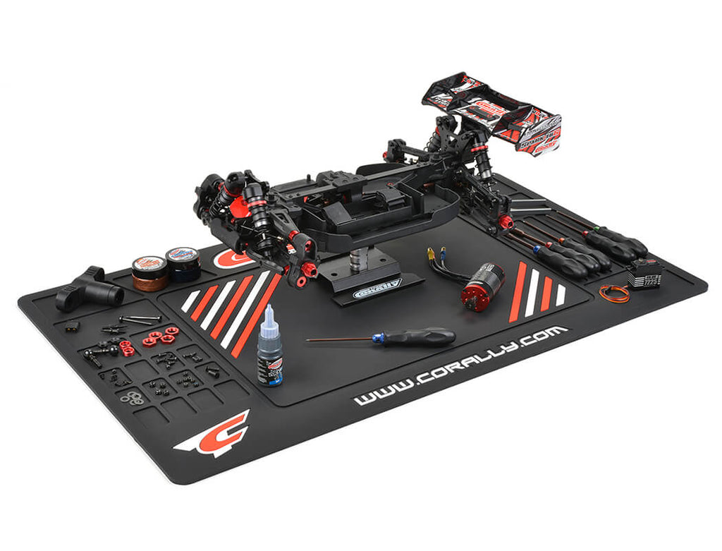CORALLY - ULTIMATE RC RUBBER PIT MAT 850MM X 500MM - C-90280