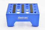 FASTRAX - BLUE 1/10 RC CAR ALLOY METAL PIT STAND/SHOCK JIG/MAGNETIC - FAST410B