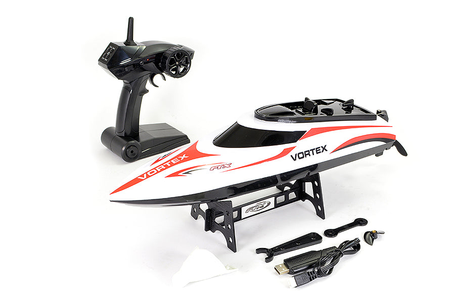 FTX - VORTEX HIGH SPEED R/C RACE BOAT 44CM - INC's BATTERY, CHARGER & RADIO