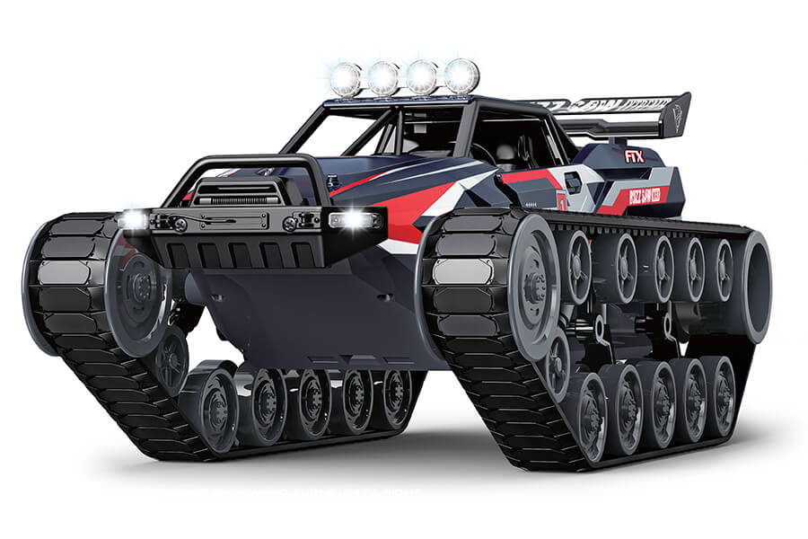 FTX - BUZZSAW XTREME 1/12 ATV TANK w/Exhaust - Blue- RTR - RADIO/BATTERY/CHARGER INCLUDED - FTX0602BL