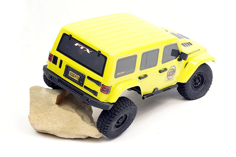 FTX - OUTBACK FURY XC RC RTR 1:16 TRAIL CRAWLER - YELLOW - FTX5592Y (working lights)