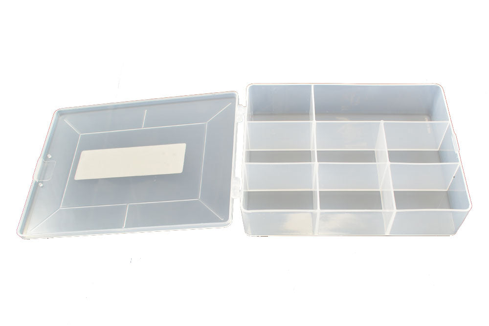 FASTRAX - RC PARTS/PINIONS/SCREWS BOX 180MMX140MM (8 SECTIONS) - FAST676-D