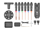 CORALLY 16PC CAR TOOL SET INC BAG - DRIVERS, PINION CADDY, BALL WRENCH, DIFF/SHOCK HOLDER, SHOCK PLIER