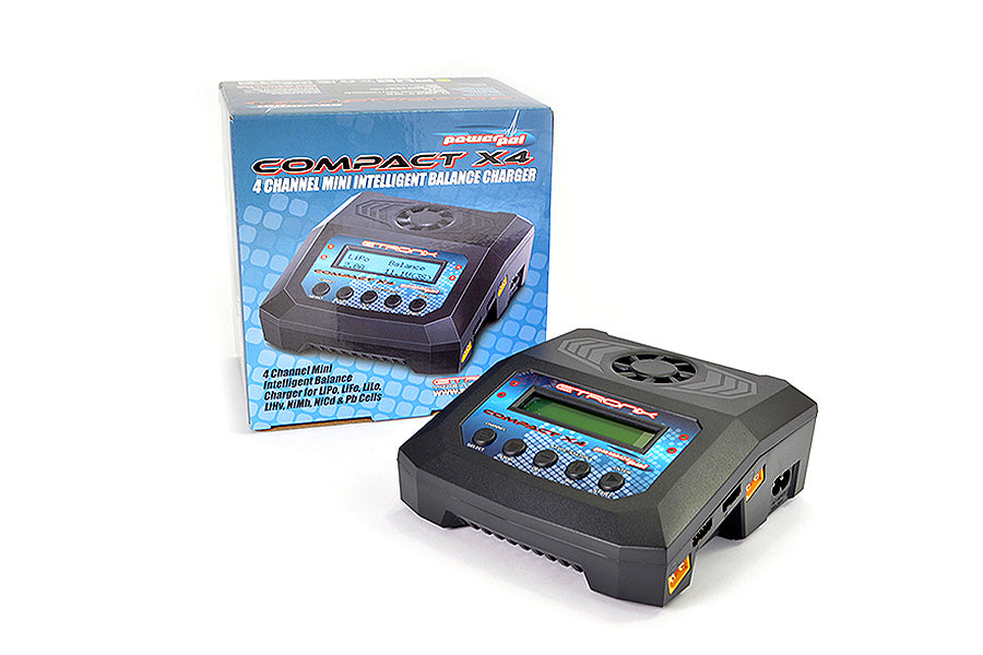 ETRONIX - POWERPAL Lipo/LiHV 2-4S NiMh 6-8S AC 10A 100W QUAD CHARGER/DISCHARGER - ET0203