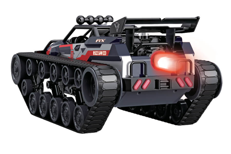 FTX - BUZZSAW XTREME 1/12 ATV TANK w/Exhaust - Blue- RTR - RADIO/BATTERY/CHARGER INCLUDED - FTX0602BL
