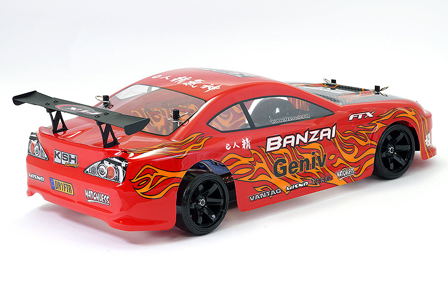 FTX - BANZAI RC 2.4GHZ 4WD RTR 1/10 BRUSHED DRIFT / Touring CAR - RED - RADIO/BATTERY/CHARGER INCLUDED
