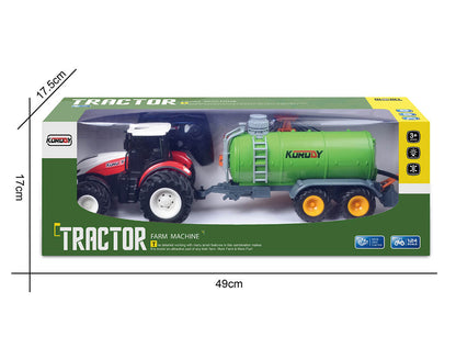 KORODY - RC 1:24 TRACTOR WITH ROTARY LIQUID FERTILIZER SPRAYER W/LED LIGHTS - K-6642K