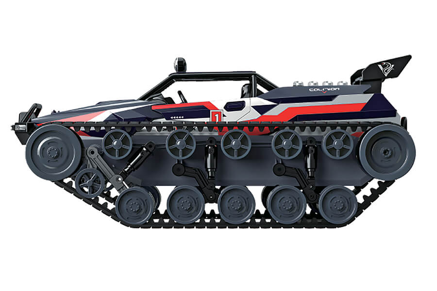 FTX - BUZZSAW XTREME 1/12 ATV TANK w/Exhaust - Blue- RTR - RADIO/BATTERY/CHARGER INCLUDED - FTX0602BL