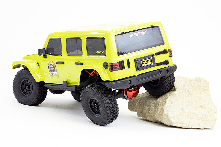 FTX - OUTBACK FURY XC RC RTR 1:16 TRAIL CRAWLER - YELLOW - FTX5592Y (working lights)