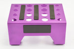 FASTRAX PURPLE 1/10 RC CAR ALLOY METAL PIT STAND/SHOCK JIG/MAGNETIC - FAST410P