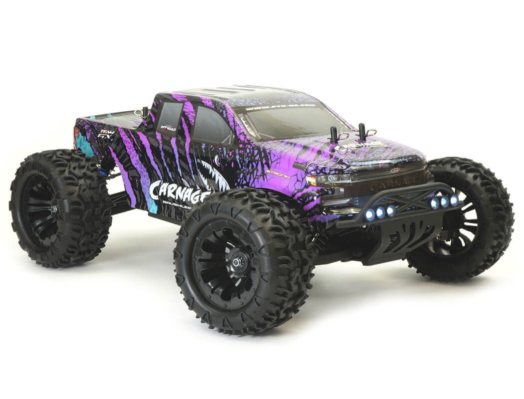 FTX - CARNAGE 2.0 1/10 2S BRUSHLESS  TRUCK 4WD RTR - INC's LIPO, CHARGER & RADIO