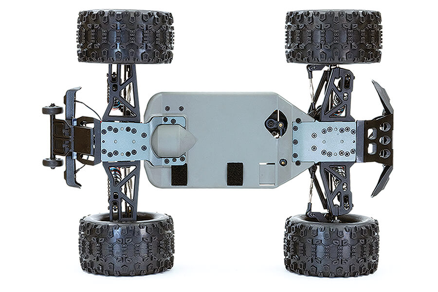 FTX - RAMRAIDER RC 1/10 BRUSHLESS + 3S LIPO Ready To Run MONSTER TRUCK RTR - GREEN/BLUE - FTX5497GB (working lights)
