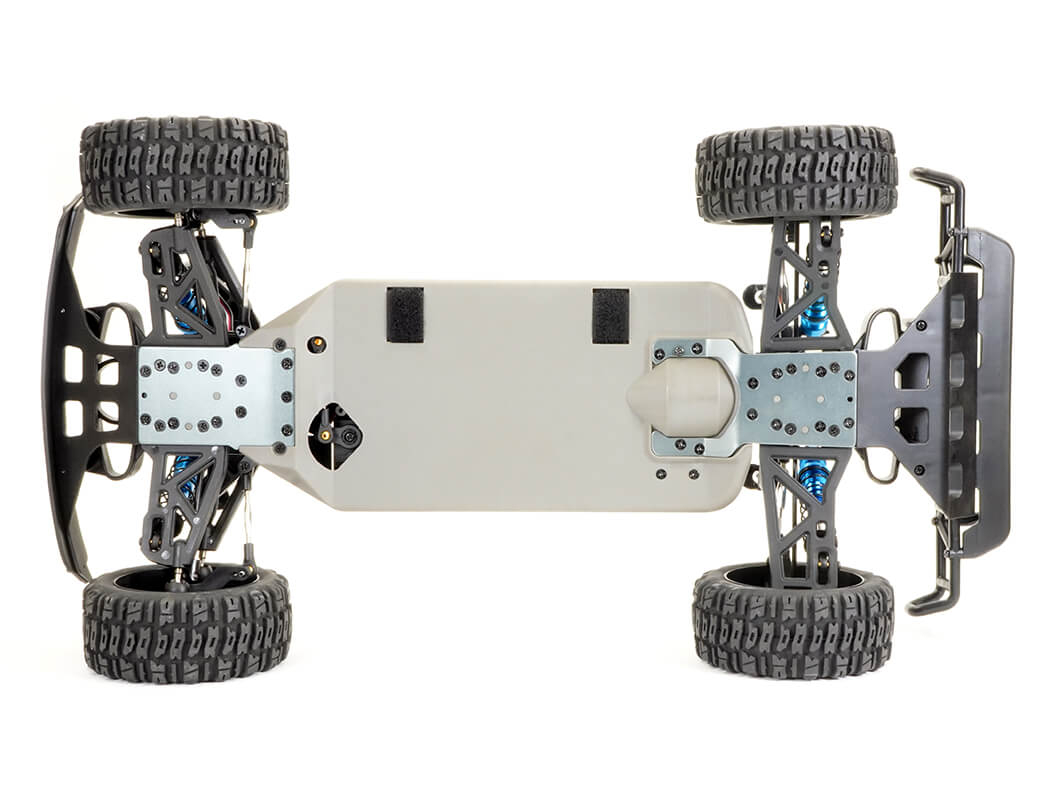 FTX - APACHE 1/10 BRUSHLESS TROPHY (SHORT COURSE) RC 4WD TRUCK RTR W/LIPO & BALANCE CHARGER - BLUE - FTX5498B