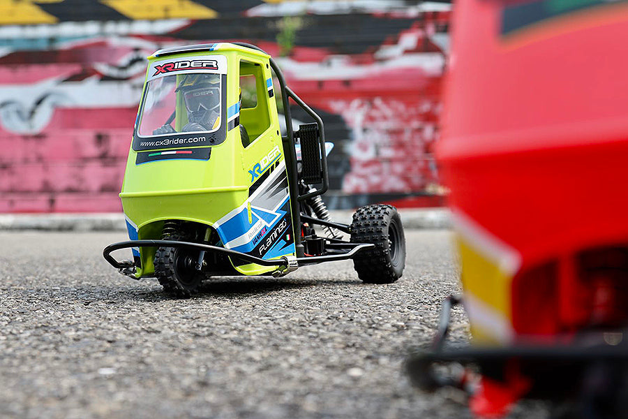 DEMO - X-RIDER - FLAMINGO 1/8 RADIO CONTROLLED RC TRICYCLE RTR - GREEN -  XR-83001-03