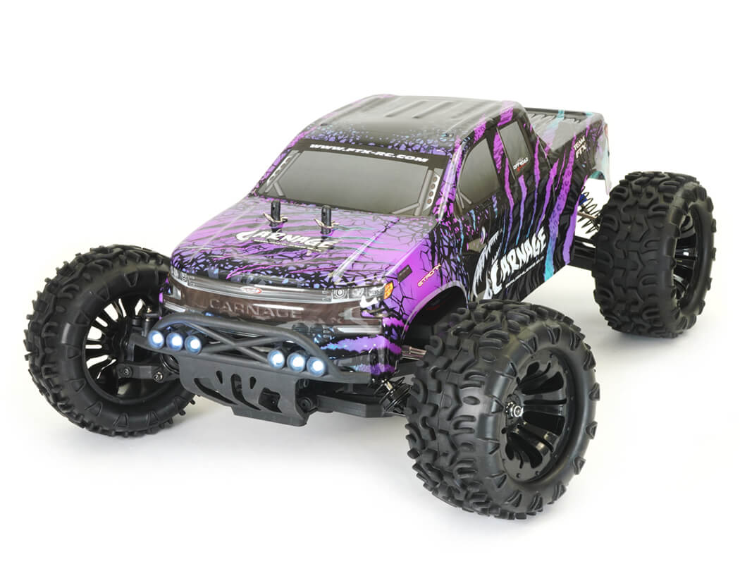 FTX - CARNAGE 2.0 1/10 2S BRUSHLESS  TRUCK 4WD RTR - INC's LIPO, CHARGER & RADIO