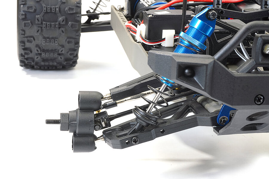 FTX - RAMRAIDER RC 1/10 BRUSHLESS + 3S LIPO Ready To Run MONSTER TRUCK RTR - GREEN/BLUE - FTX5497GB (working lights)