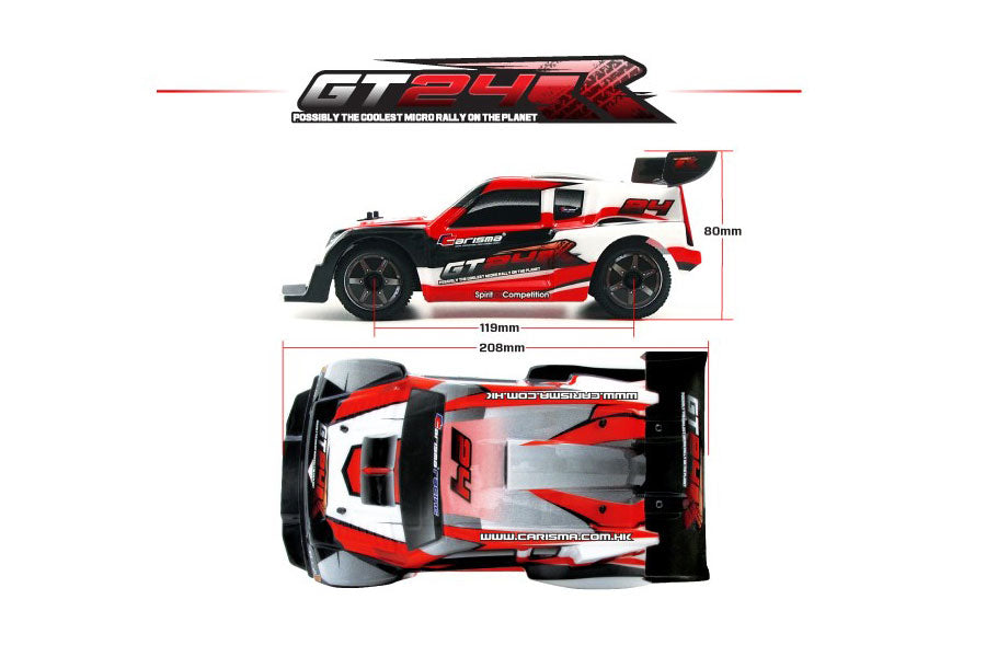 CARISMA - GT24R Rally Car 4WD - 1/24 (MICRO SCALE BRUSHLESS MOTOR) Ready To Race - CA57968