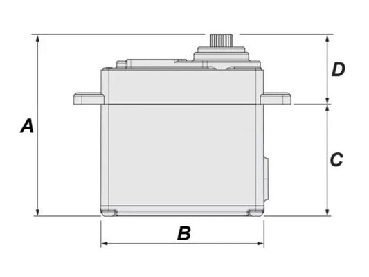 Power HD - Servo 1250MG 3.5kg/0.12s Micro 1/12th Size - (Ideal for Pan Cars, Minis, GT12) HD-1250MG