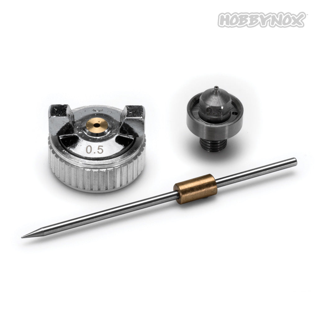 Hobbynox - Ruby Needle & Nozzle Set 0.5mm - HN001-02A