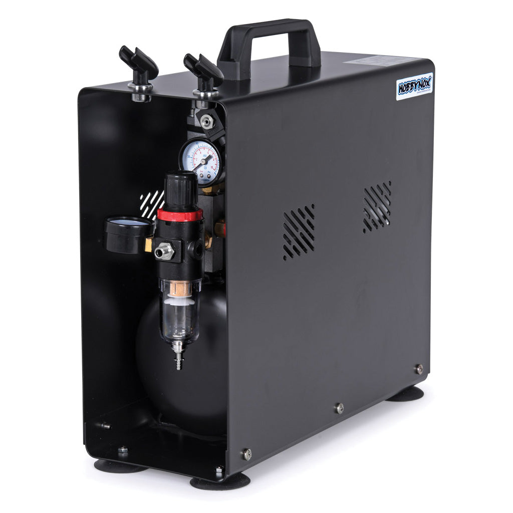 Hobbynox - Airbrush Compressor 1/4HP 3.5L (0-6Bar) - HNAS196AW